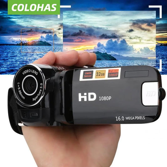 16MP Digital Camcorder 720P Full HD DV Camcorder Digital Video Camera Degree Rotation Screen 16X Night Shoot Zoom for Youtube
