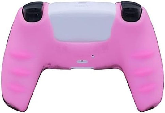 Pink Controller Skins ,Silicone Controller Cover Skin Protector Compatible Ps5 Controller (Pink Pro Thumb Grip X 8)