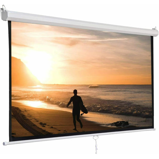 5Core Projector Screen 72 Inch 16:9 Ultra HD Portable Anti-Crease Indoor Outdoor Projection